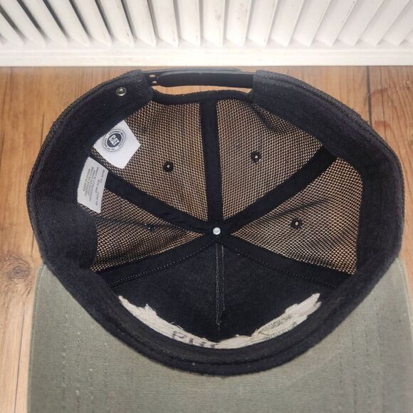 Caterpillar CAT Hat Cap Snapback Green Black Mesh Tractors Mens Farmer Farming - Picture 9 of 10